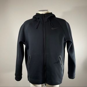 Nike Dri-Fit Black Hooded Full Zip Hoodie Size XL